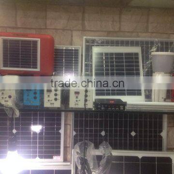 5w rechargeable solar lighting kit with USB port for mobile phone