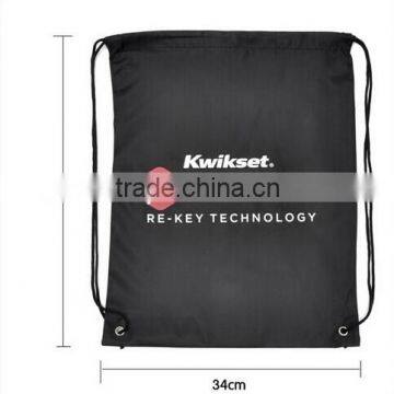 promotional 420D 210D Polyester Drawstring Bag with customzied logo printed