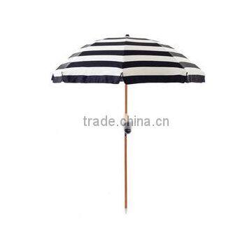 beach umbrella with wooden pole