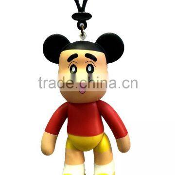 Crayon Shin-Chan Vinyl Toy, Custom Cartoon Plastic Key Chain, Birthday Gift Toy Wholesale