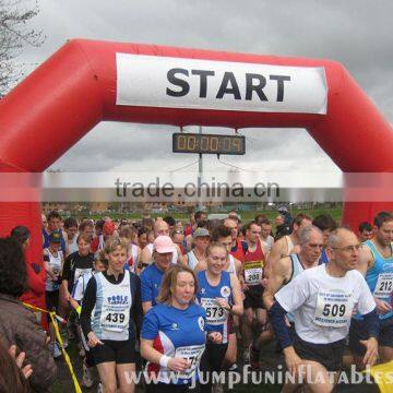 cheap inflatable start / finish line arch, inflatable racing arch for adults