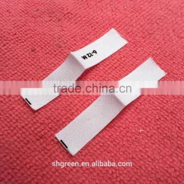 Fashionable silk screen printing logo cotton size label tags