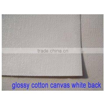 glossy canvas canvas white back
