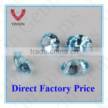 Aquamarine Round Brilliant Cut High Quality 5A Gemstone photo-3