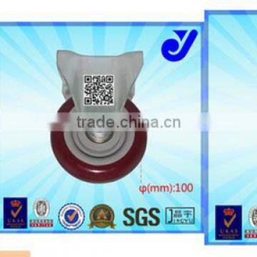 JY-301|OEM Zinc Plate Heavy Duty PVC Stem Wheel Caster photo-2