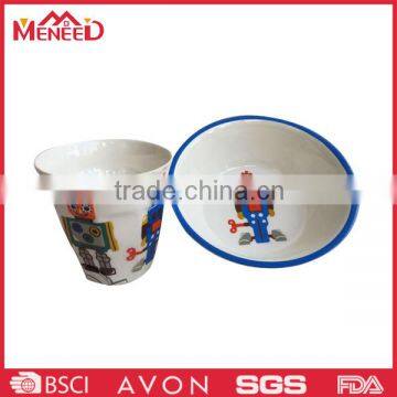 Market popular food safety melamine set for kids