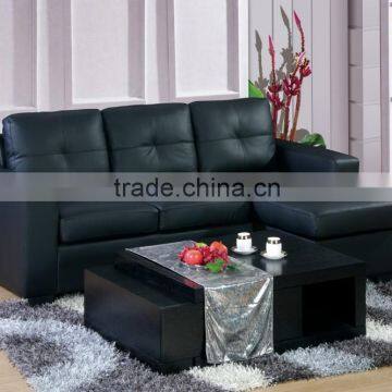 pu/pvc L shape corner sofa set