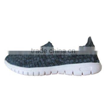 Woven Fabric Upper RB Outsole Hand Woven Lazy Men Low Hand Woven Shoes HT-109712-202