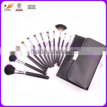 Beauty travel makeup brush set with container