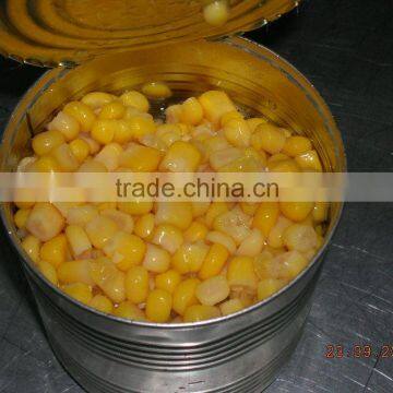 Canned sweet corn12x212ml in metalic can, normal lids