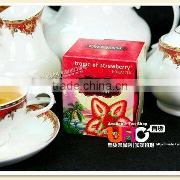 Fruit tea & flavoured tea bag & strawberry tea bag