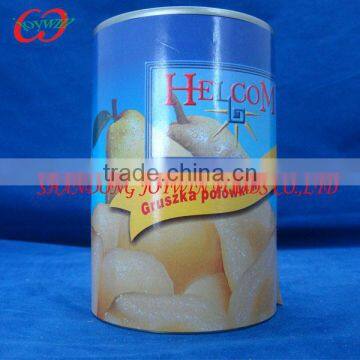 Pear juice canned fruits, Canned snow pear halves in pear juice