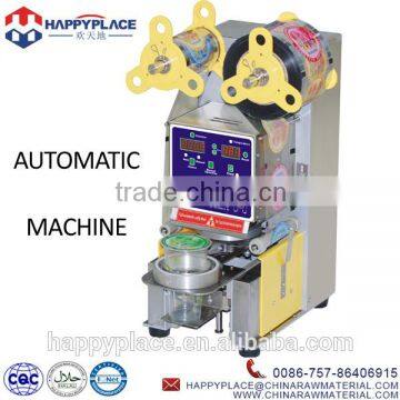 Taiwan made automatic bubble tea plastic cup sealing machine