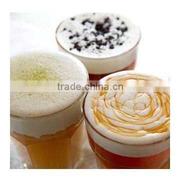 milk foam bubble tea, milk foam green tea, milk foam black tea