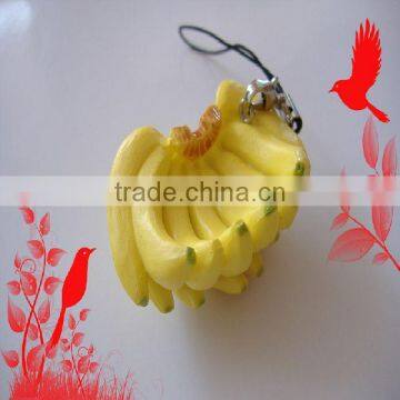 1 pc Squishy Fake Banana Keychain For Promotion