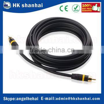 Top Quality OEM Wholesale 6 Feet Male to Male Gold Plated Audio Video Stereo RCA AV Shielded Subwoofer Cable photo-5