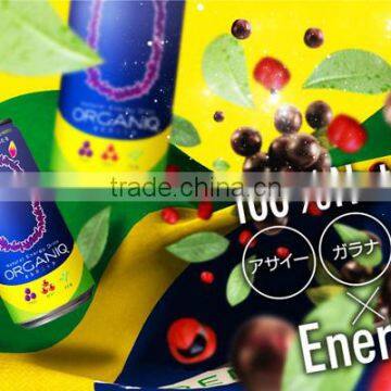 ORGANIQ Natural Energy Drink 269ml*24 Healthy Drink Made in Brazil Acai Mate Tea photo-2