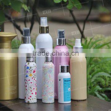 Aluminum lotion pump bottle for cosmetic