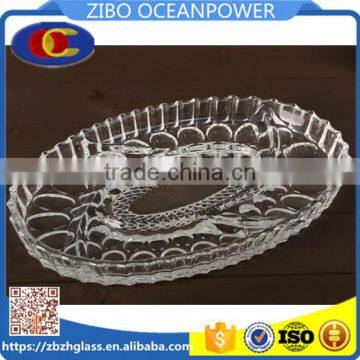 Glass plate glass dish fruits storage glassware