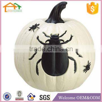 Factory Custom made best home decoration gift resin polyresin white foam craft pumpkins