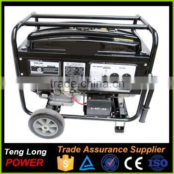 AC 1 Phase 6kva Mini DC High Voltage For home power Gasoline Fuel Generator For Sale