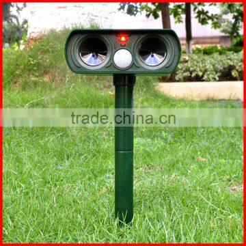 Solar Cat Repeller Garden Animal Scarer Sonic Pest Deterrent Dog Fox