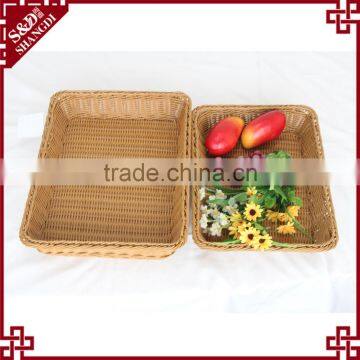 Woven Bread Basket / Plastic Food Basket photo-5