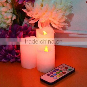 colorful Wax Battery electronic LED candle light