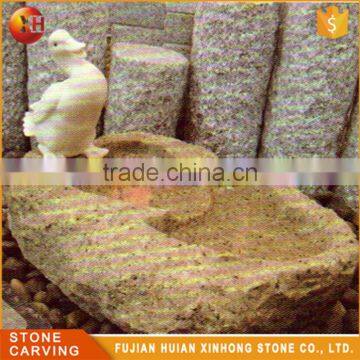 Stone Decorative Hand Carve Bird Carving Water Bowl photo-4