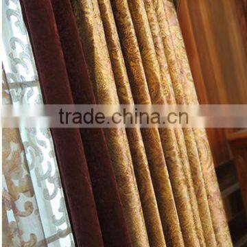 Luxury European Style Living Room Gilding Velvet Drapery Blackout French Windown Curtain photo-5