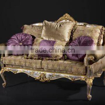 Fancy Art Painting Living Room Sofas, Elegant Hand Painting 3+2+1 Sofa Set, Classic Wood Carving Living Rroom Furniture Set photo-3