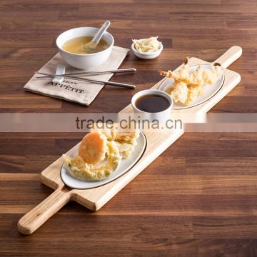 Wood long tray dish and drink tray customized dimension