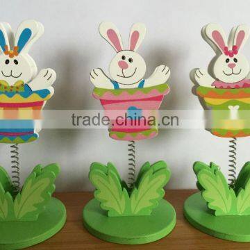 New Easter Gifts Wooden Craft Card Holder,office Decoration Home Decoration photo-2