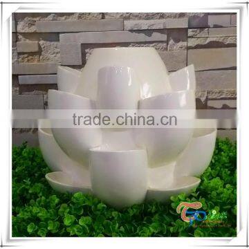 Popular Fiberglass Resin Strawberry Vertical Gardening Tower Pots photo-3