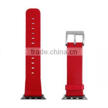 Quality Guaranteed Make To Order Imported Leather Fake Leather Watch Strap For Apple Watch Band photo-2