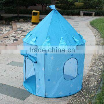 Kids' Round Castle Play House Child Blue Princess Tent