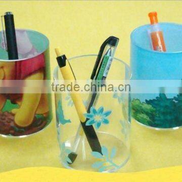 Round Customized Pen Holder/Acrylic Handmade Pen Holder/Custom Acrylic Products