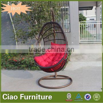 Rattan hanging chair kids swings garden rattan swing chair