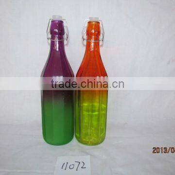 250ml,500ml.750ml and 1000ml 1000ml Glass Juice Bottle With Twist off Lid With Clip Top Rail in High Quality photo-5