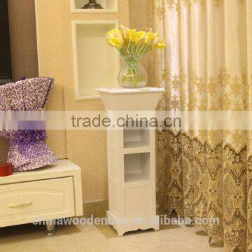 Classcail White Color Wooden Flower Stand photo-2