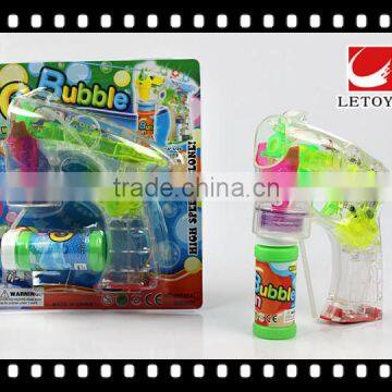 Factory Supply Eco-freindly Transparent Bubble Gun With Light photo-2