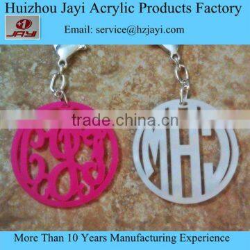 China factory direct sales customized acrylic keychain key tag key ring with logo