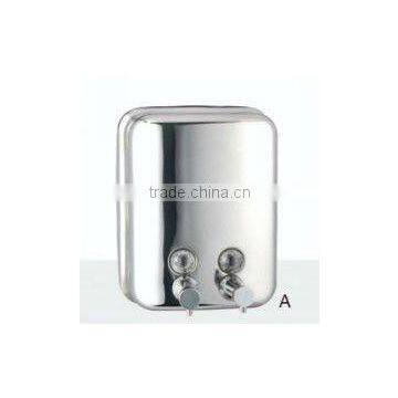 2011 Newest Hotel bathroom stainless steel double soap dispenser