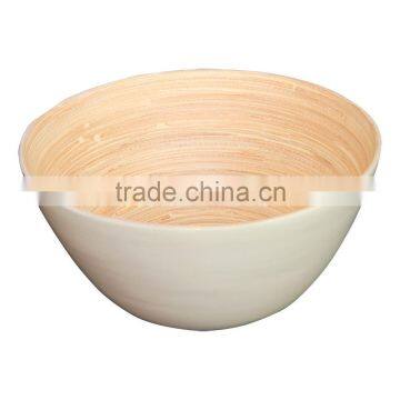 Clear Bamboo Salad Bowls, Lacquered Bamboo Bowls photo-5