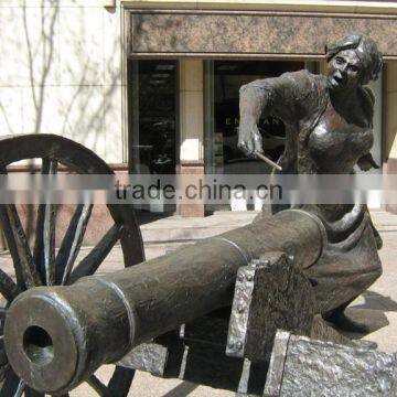 Bronze Foundry High Quality Cannon Bronze Statue for Outdoor Garden photo-3