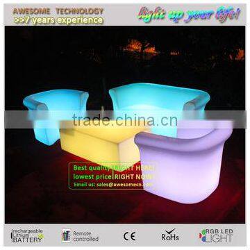 Plastic Led Lounge Set One Seater/two Seater photo-5