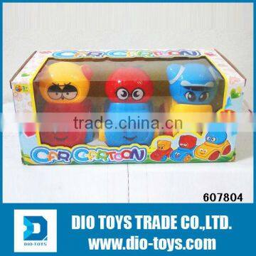 Promotional candy toy with pull srtring cartoon car for sale