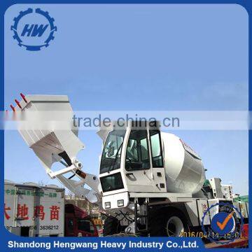 Rotary Self Loading Cement Mixing Truck Mini Mobile Concrete Mixer Truck