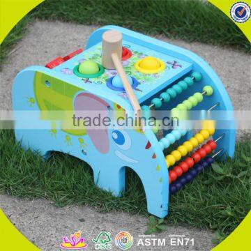 Wholesale Educational Wooden Pounding Toy Multi Function Wooden Pounding Toy With Abaucs and Blocks W12D029 photo-3