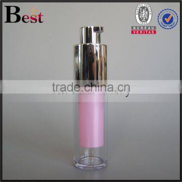 10ml 15ml Pink Cylindrical Shape Airless Cosmetic Pump Bottle High Quality Plastic Pump Bottle Hot Sale photo-4
